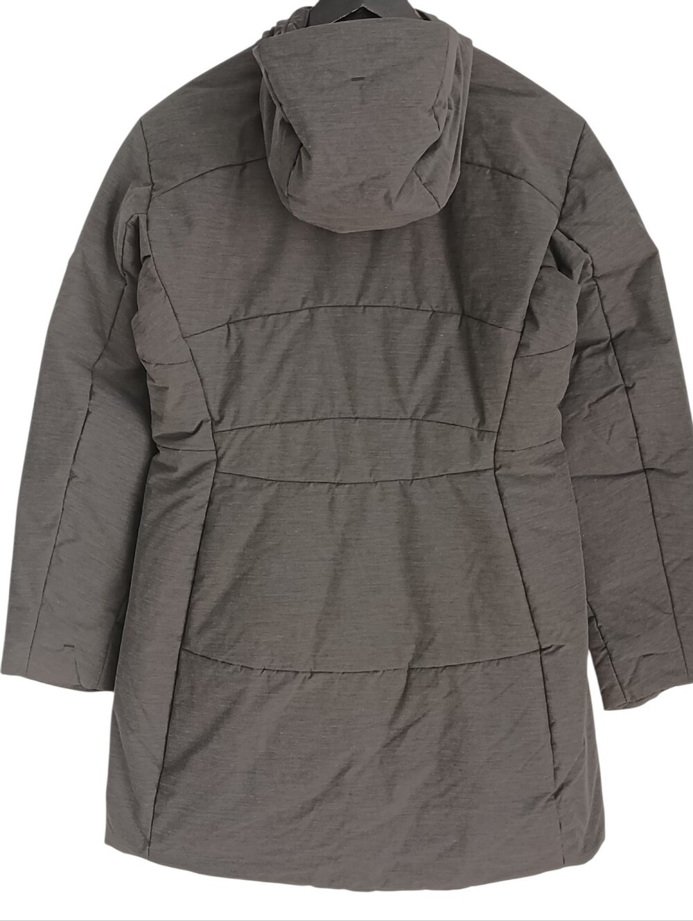 Arc'teryx Womens Grey Long Puffer Coat Full Zip Jacket Embroidered Logo L - Picture 6 of 16